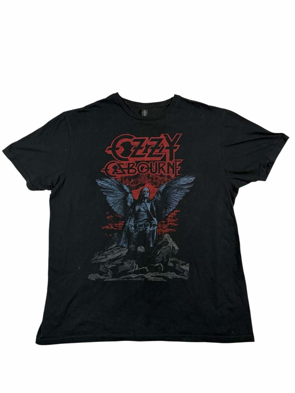 Ozzy Osbourne Graphic T Shirt Large Black Heavy Metal Band Tee Gothic Rock
